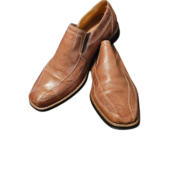 Sandro Men’s Brown Leather Loafers Size 8D - Picture 5 of 9